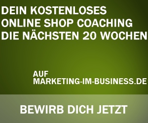 online Shop Coaching 2014