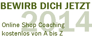 Online Shop Coaching 2014